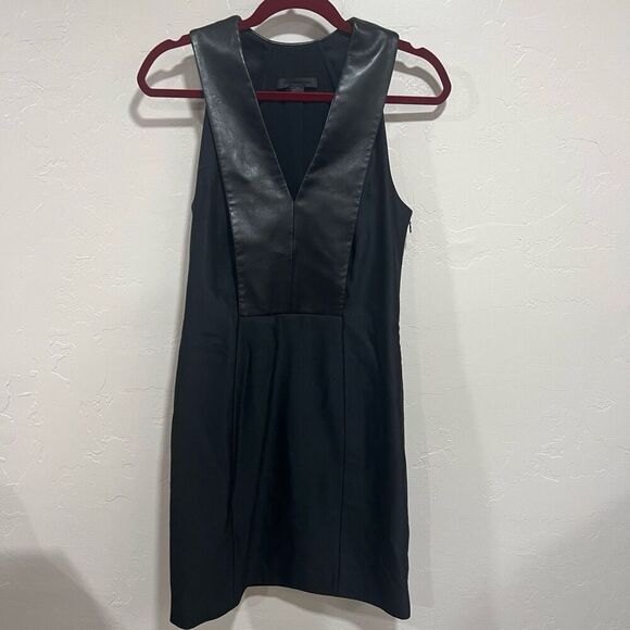 Alexander Wang Leather Dress Size 6 - Picture 1 of 9